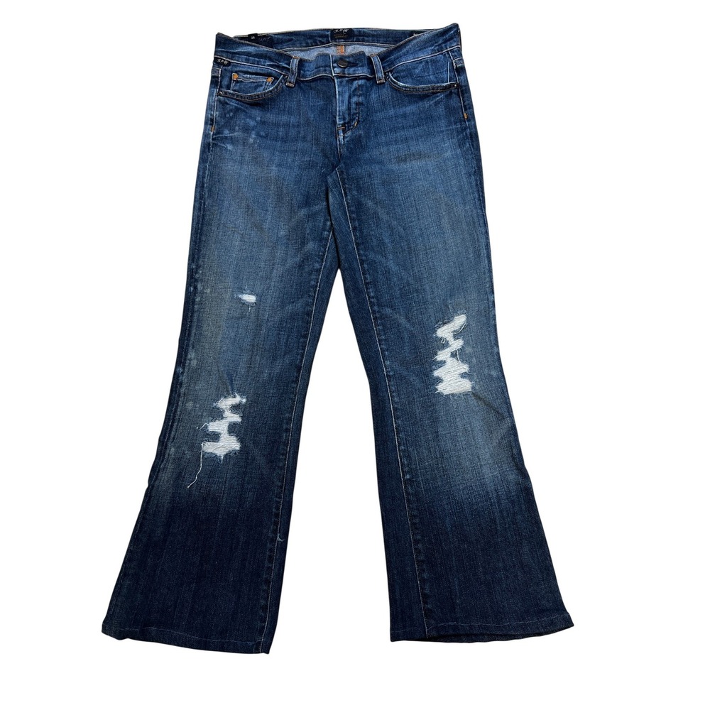 Citizens of Humanityโ Kelly Bootcut Jeans Women 28 Blue Good Distressed Low Rise